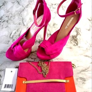 Women's heels with purse set